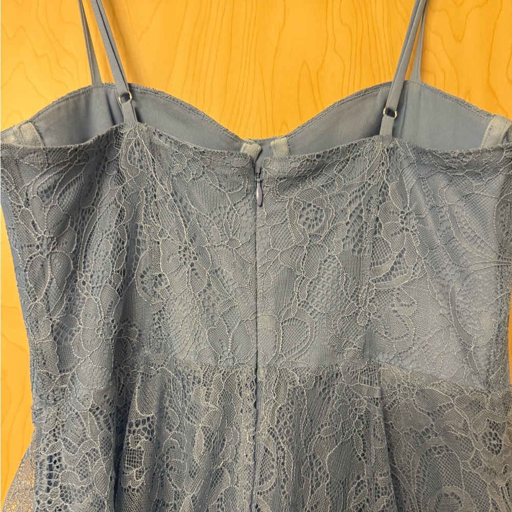 MAJORELLE | Zelda Fitz Gown in Robins Egg Blue | Size Small - Picture 7 of 8
